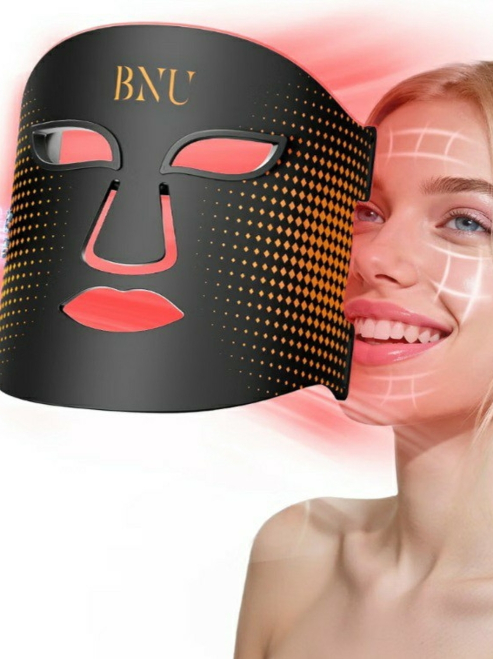 Black LED Facial Mask for Women Skincare